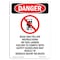 Signmission OSHA Danger Sign, Read And Follow Instructions, 10in X 7in Rigid Plastic, 7" W, 10" L, Portrait OS-DS-P-710-V-1689 - alternate 1